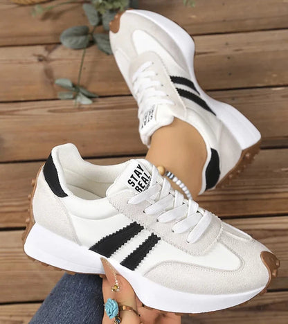 Ava – Stylish Retro Lace-Up Sneakers for Ultimate Comfort