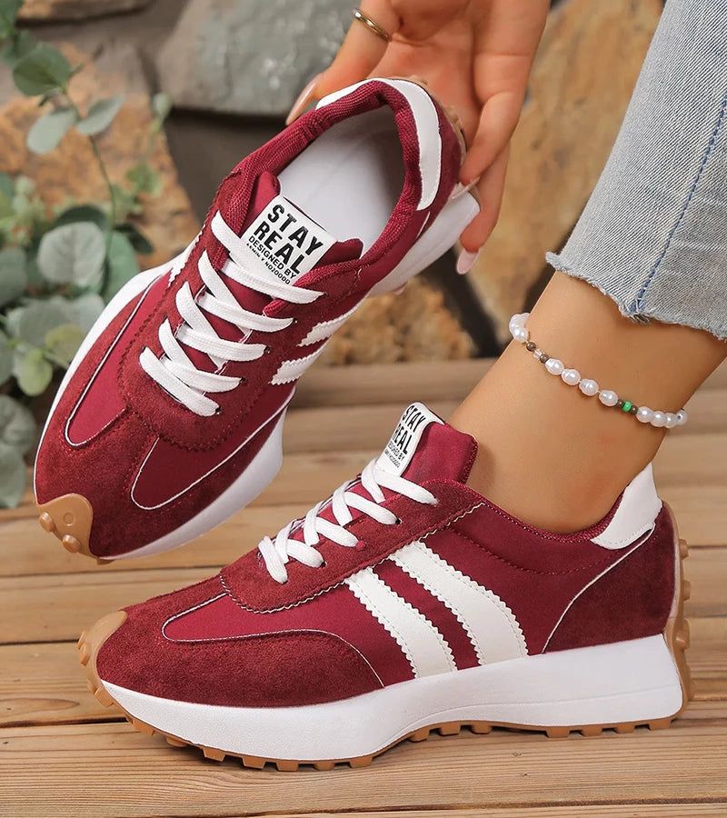 Ava – Stylish Retro Lace-Up Sneakers for Ultimate Comfort