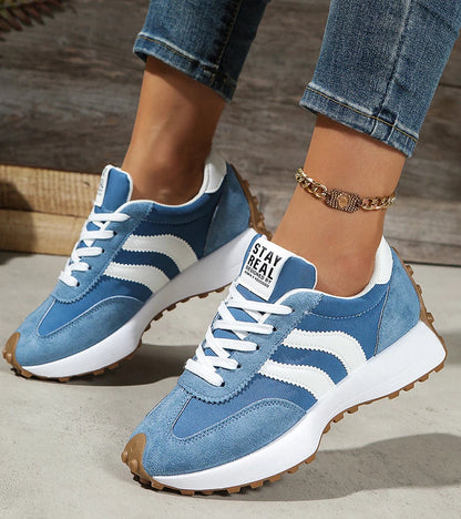 Ava – Stylish Retro Lace-Up Sneakers for Ultimate Comfort