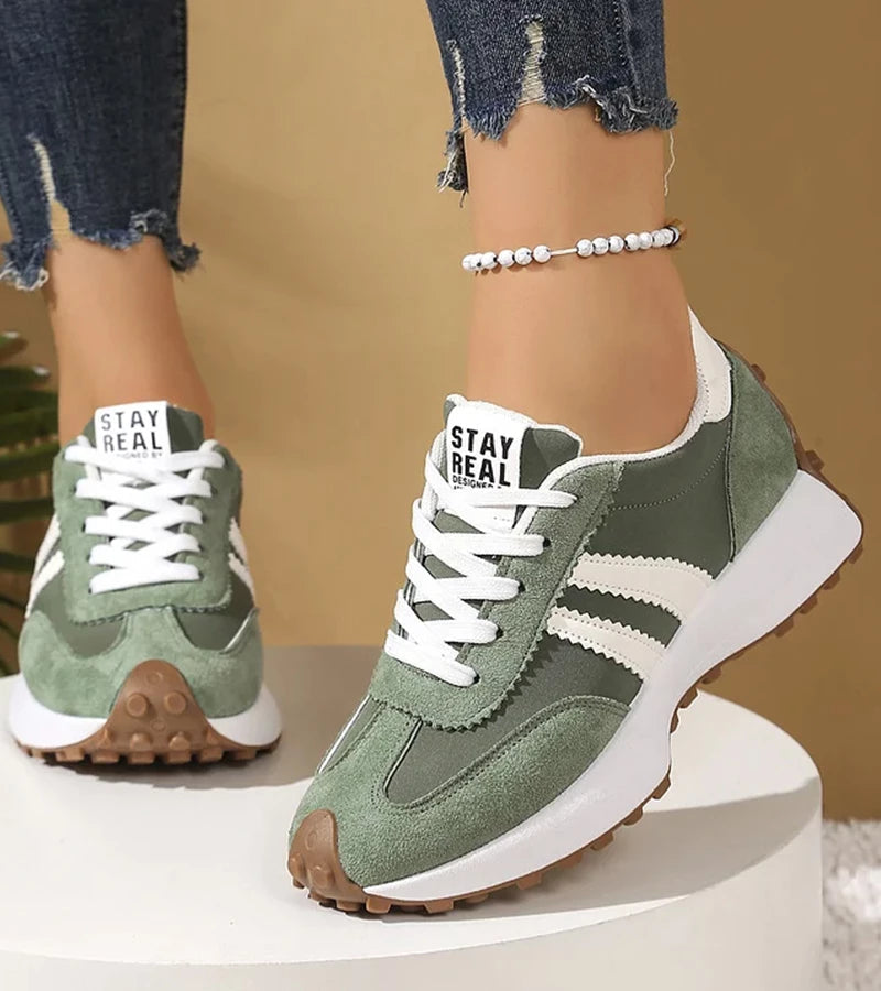 Ava – Stylish Retro Lace-Up Sneakers for Ultimate Comfort