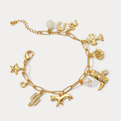 Vintage Lucky Charm Bracelet