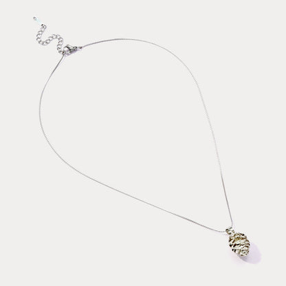 Silver Pinecone Necklace