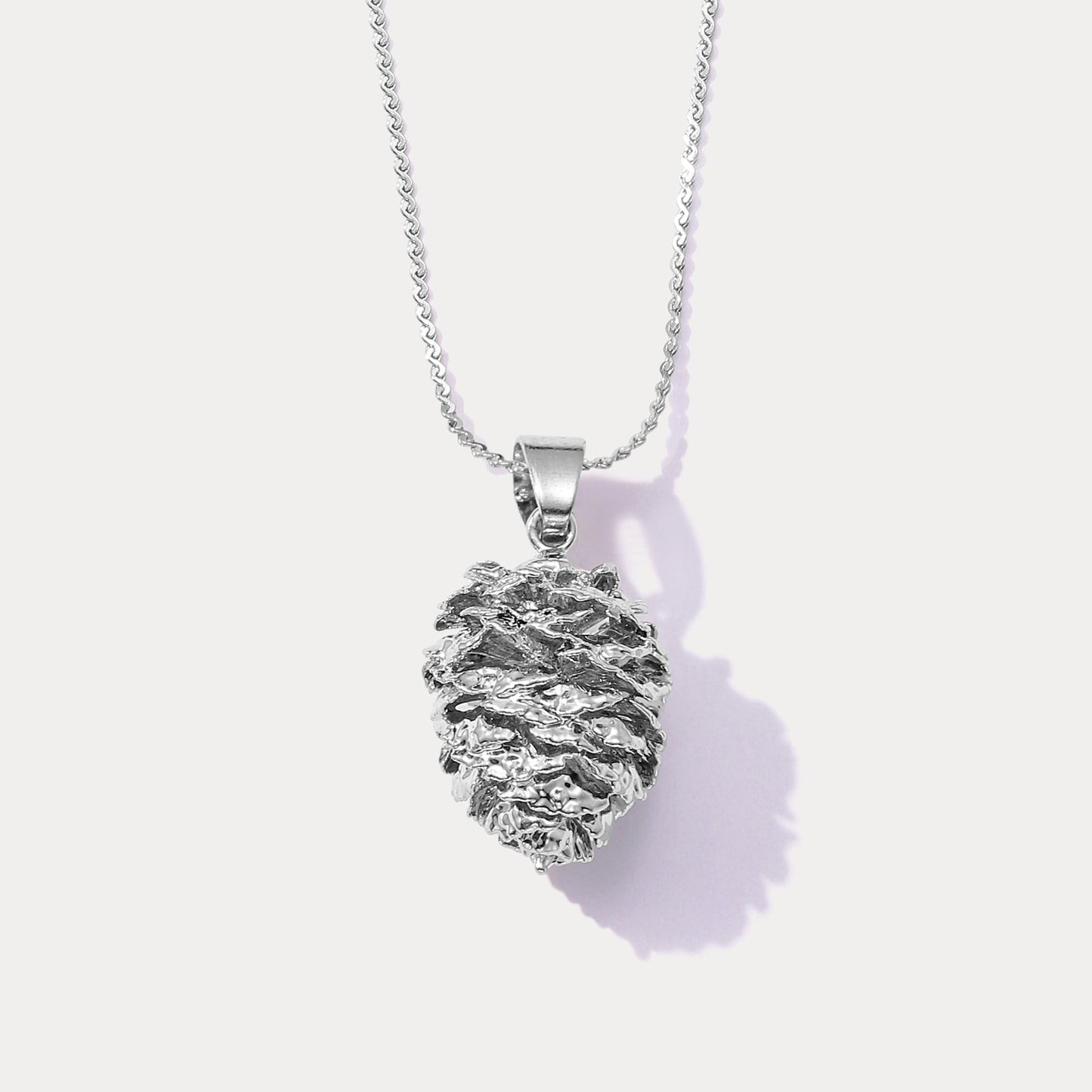 Silver Pinecone Necklace