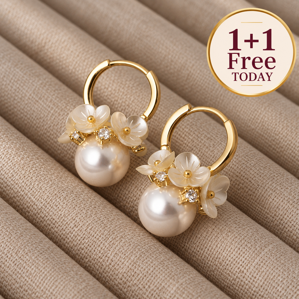 Flower Pearl Earrings