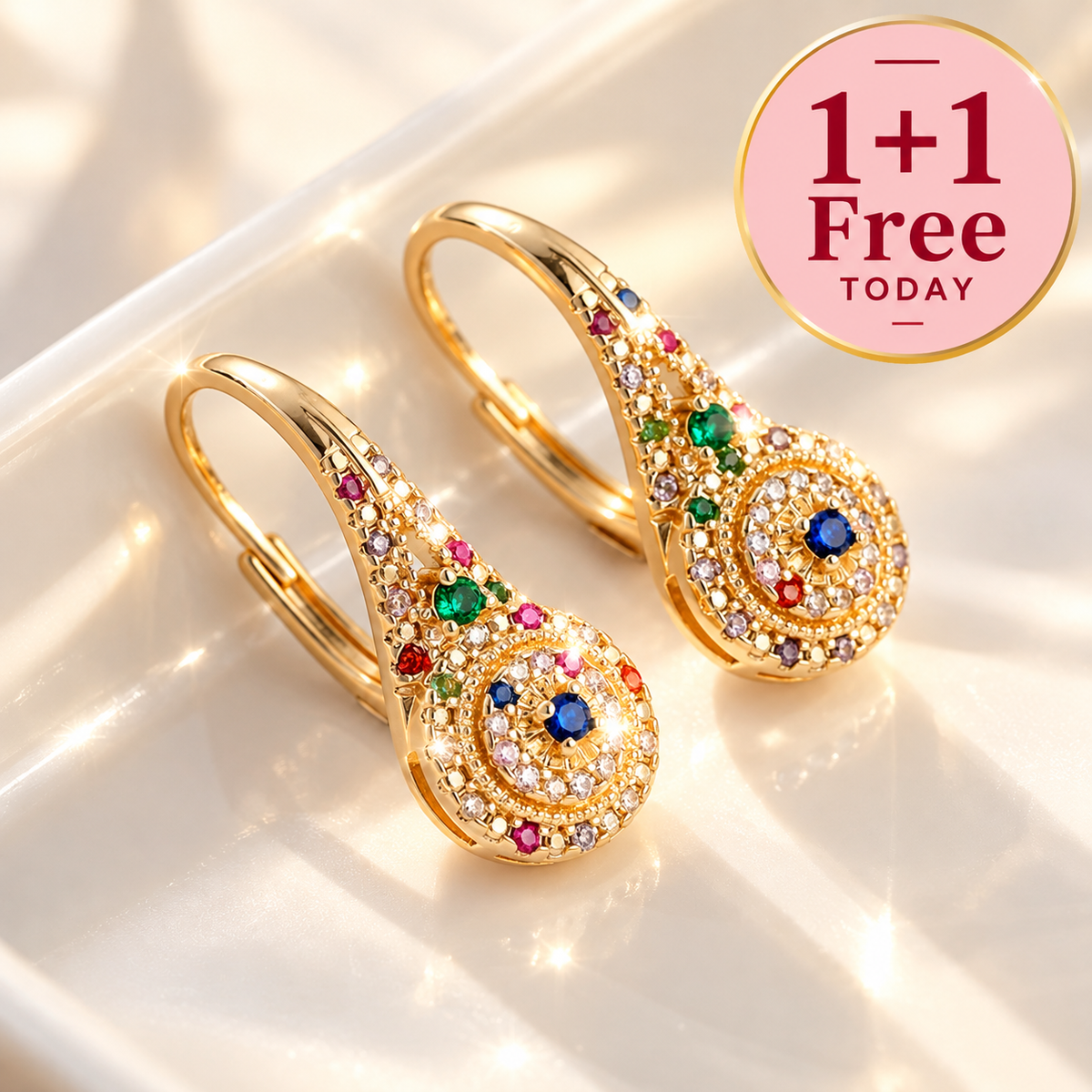 Multicolor Sparkle Elegance Earrings