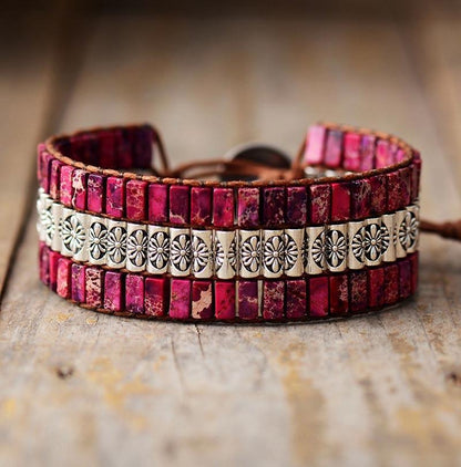 Lotus Boho Wrap Bracelet