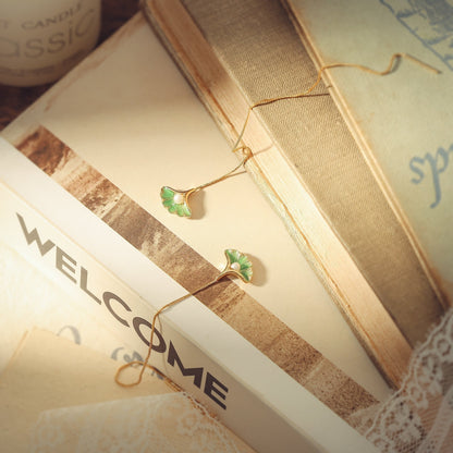 Ginkgo Leaf Earrings