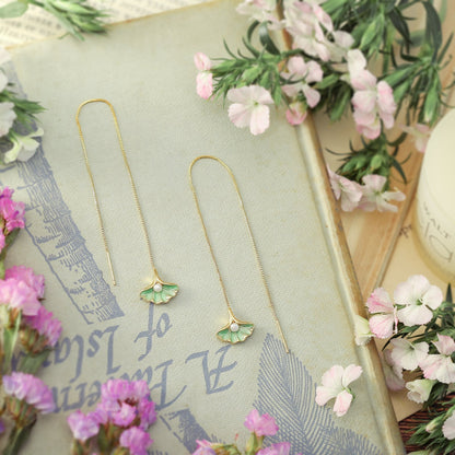 Ginkgo Leaf Earrings