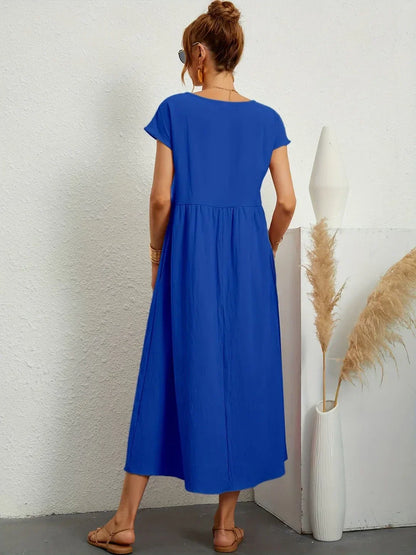 Lightweight Soft Cotton Dress with Pockets