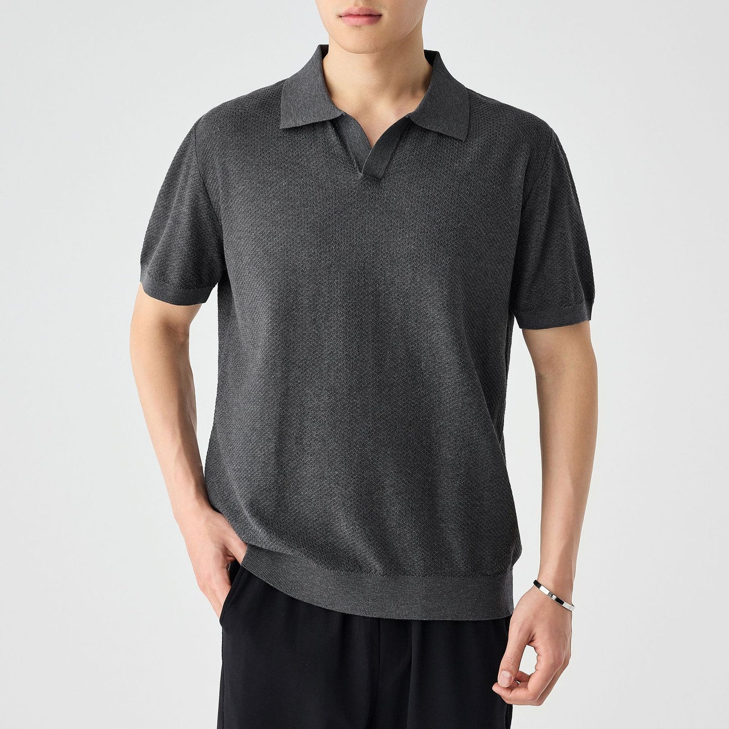 Textured Polo Shirt