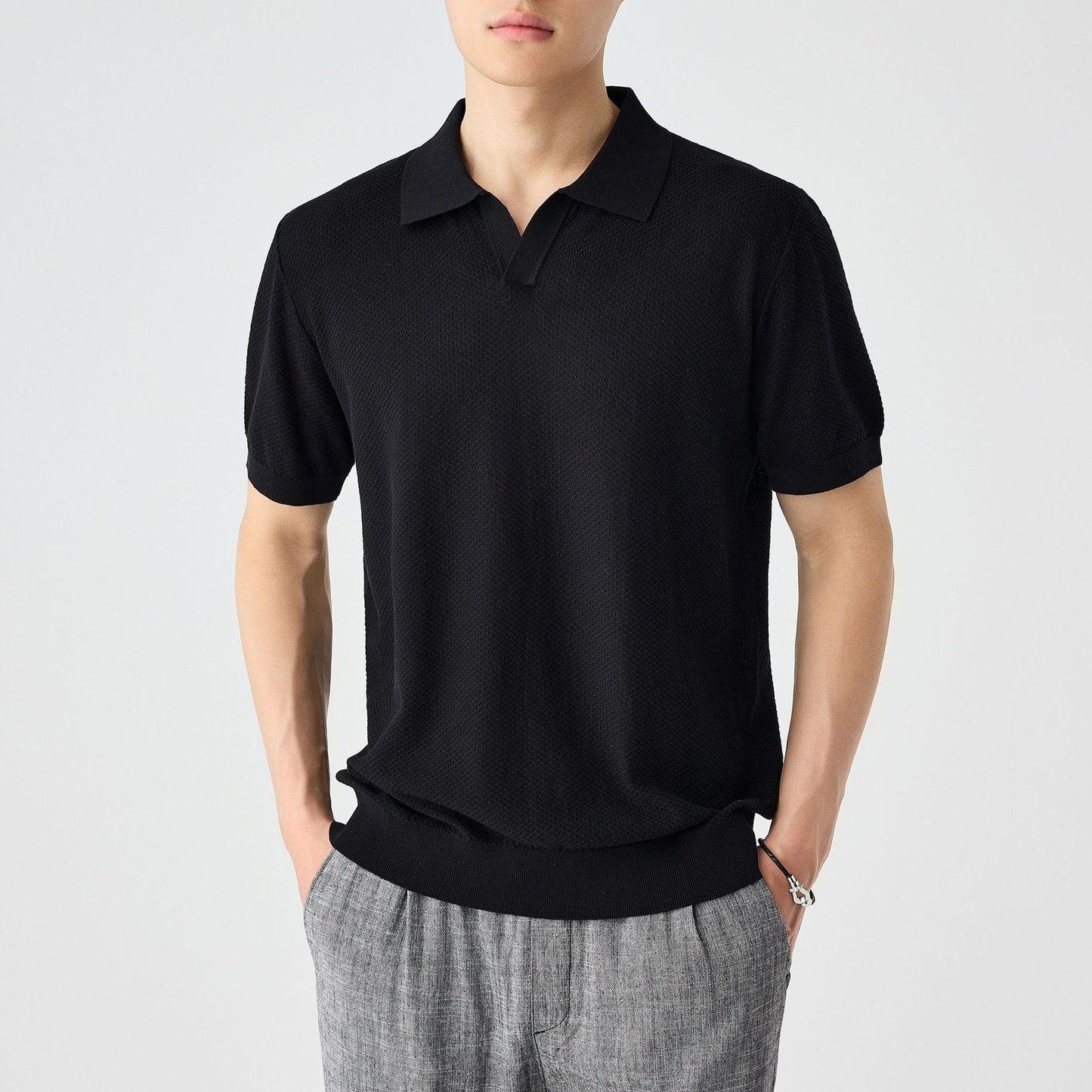 Textured Polo Shirt