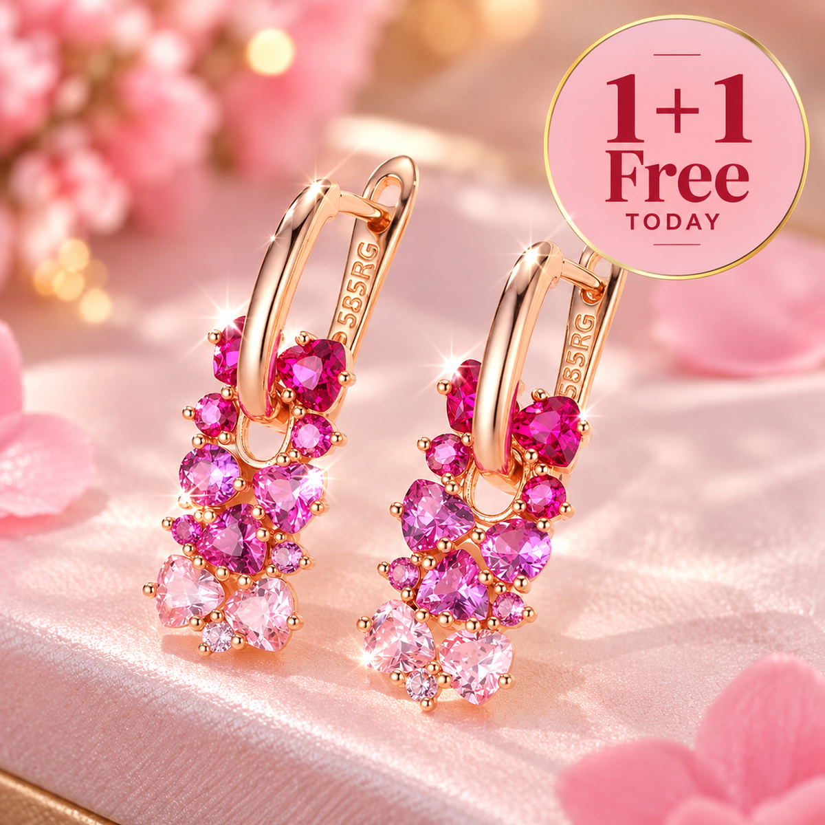 Gradient Stone Earrings