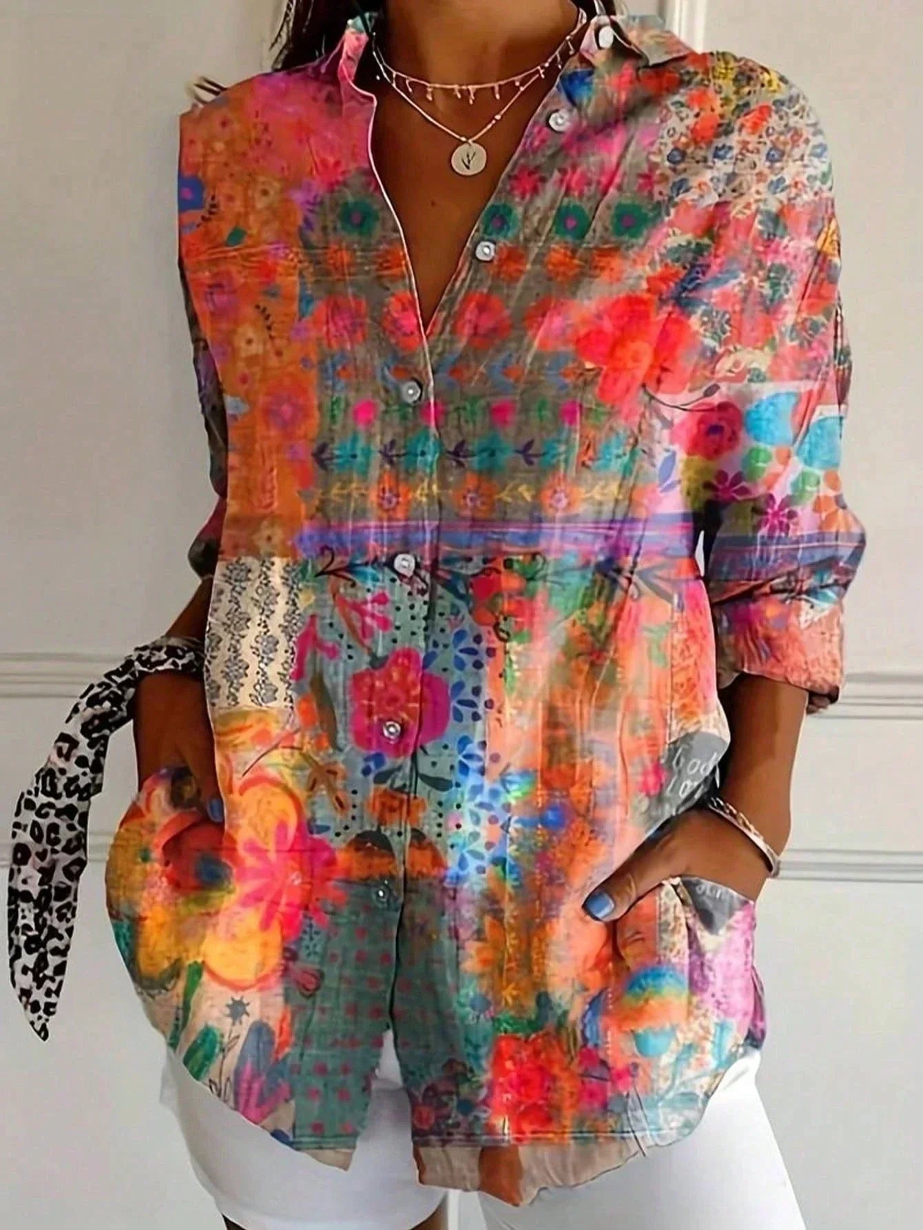 Andie | Colorful Pattern Blouse