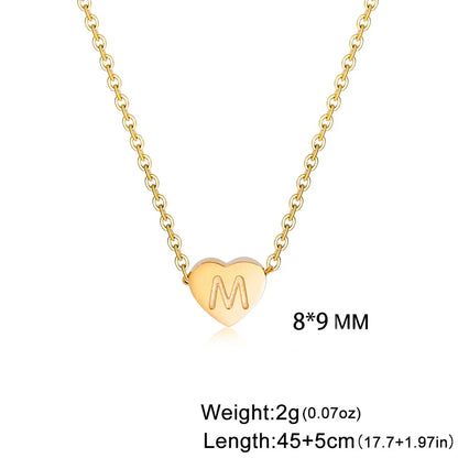 Timeless Heart Initial Choker Necklace