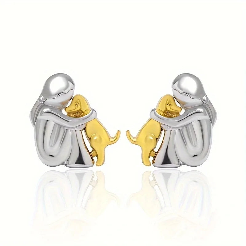 Harbour & Co | Dog Embrace Earring