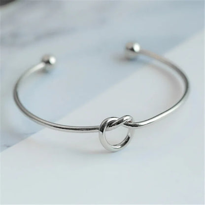Vintage Woven Twist Stainless Steel Bracelet