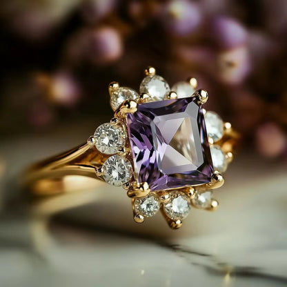 All Awareness –  Purple Royal Hoop Ring | 1+1 Free