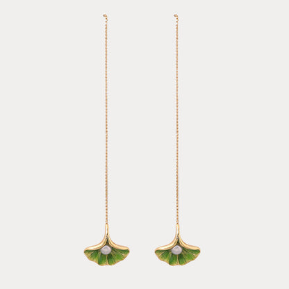 Ginkgo Leaf Earrings