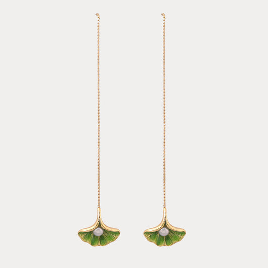 Ginkgo Leaf Earrings