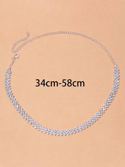 Elegant Rhinestone Collar Necklace