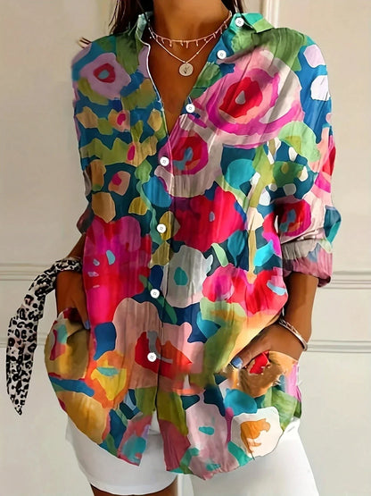 Andie | Colorful Pattern Blouse