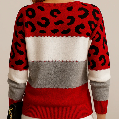 CLARA | Elegant Three-Tone Sweater