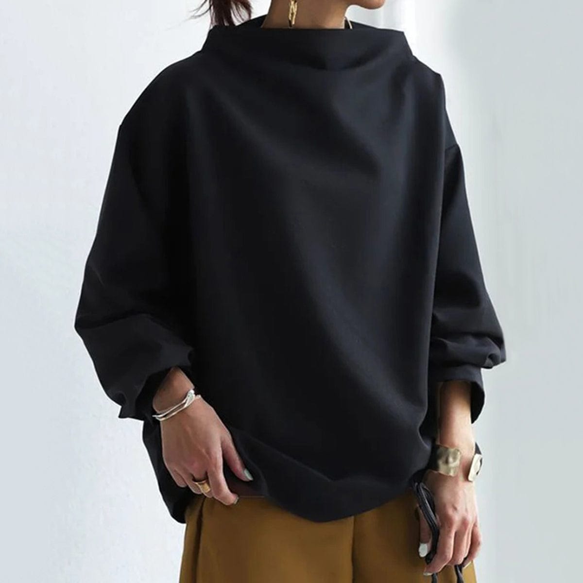MARGOT | High-Neck Soft Knit Top