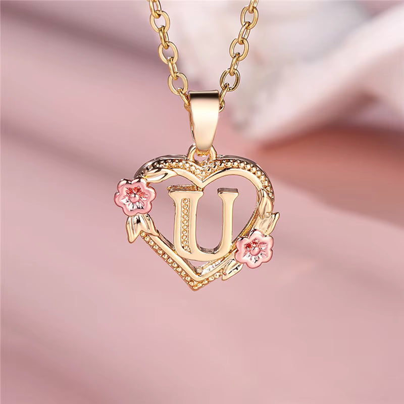 Breast Cancer Awareness - Personalized Letter Necklaces