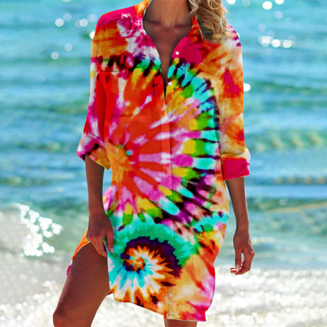 Lannie | Summer Splash Shirt Dress