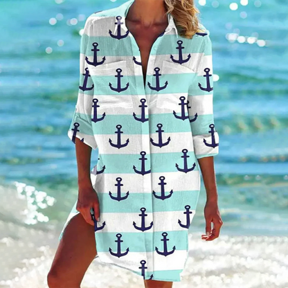 Lannie | Summer Splash Shirt Dress