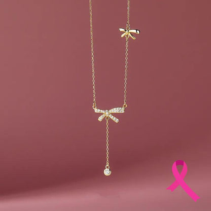 Breast Cancer Support Necklace | 1+1 Free