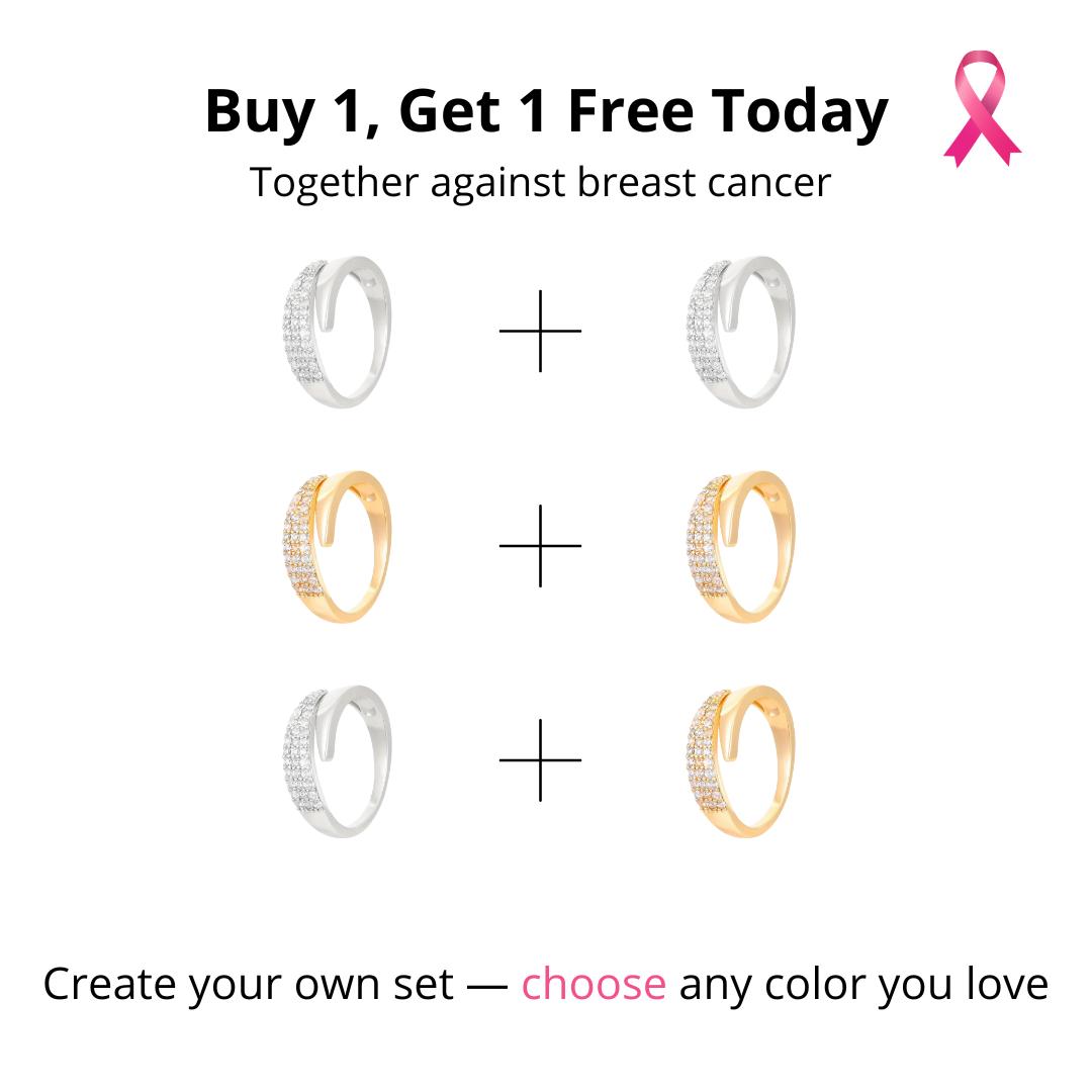 Breast Cancer Support Ring | Get 1+1 Free!