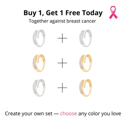 Breast Cancer Support Ring | Get 1+1 Free!