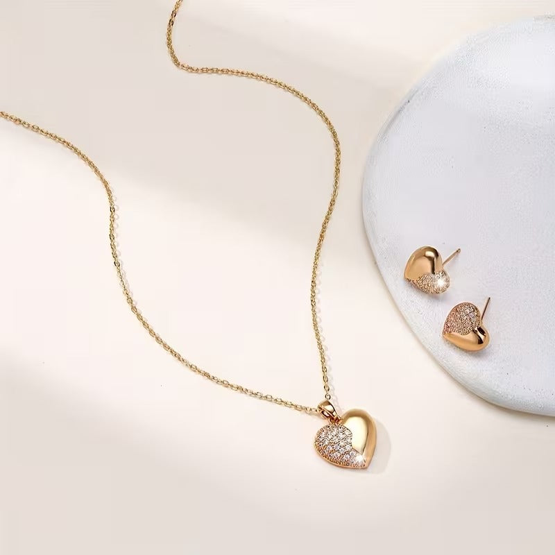 All Cancer Awareness Heart Pendant Set | Get 1+1 Free!