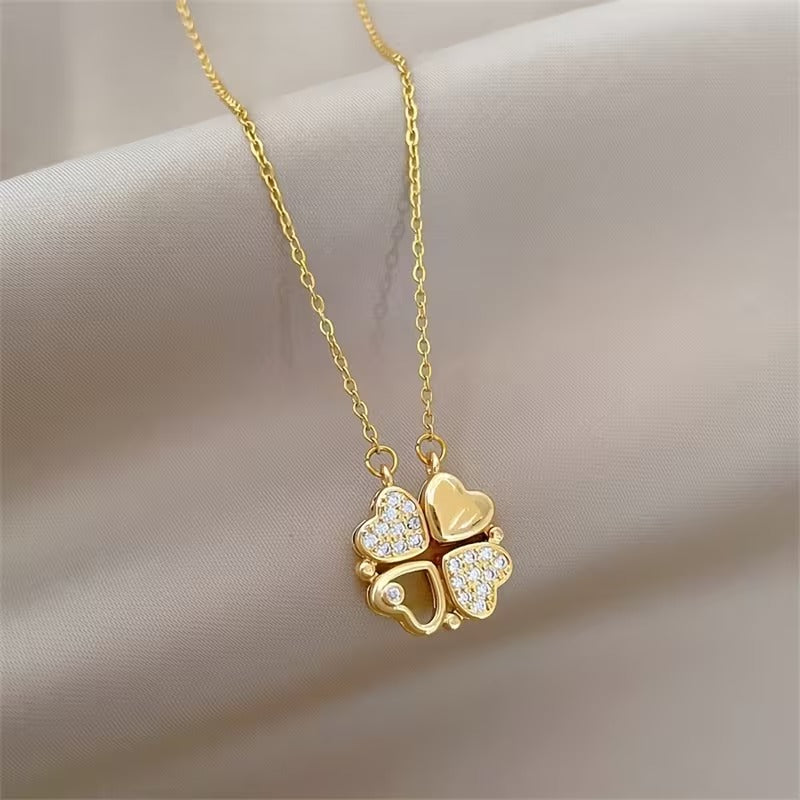 Multi-Element Heart-Shaped Necklace | Get 1+1 Free!