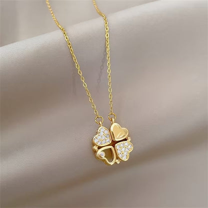 Multi-Element Heart-Shaped Necklace | Get 1+1 Free!