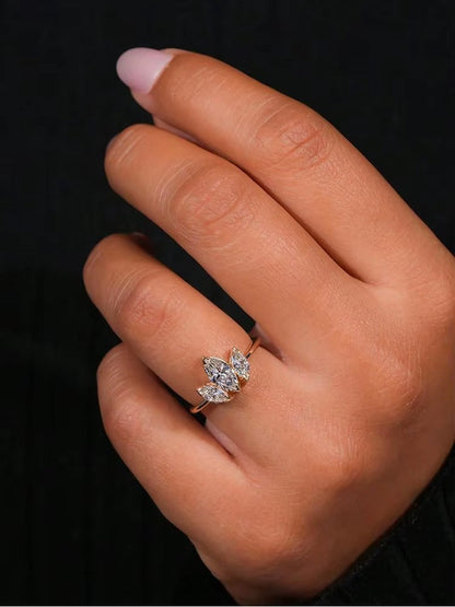 All Cancer Awareness Limited Edition Elegant Teardrop Ring | 1+1 Free