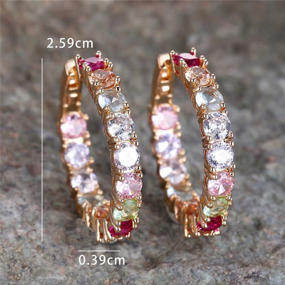 Exclusive Hope Earrings with Multi-Coloured Crystals | Get 1+1 Free Today