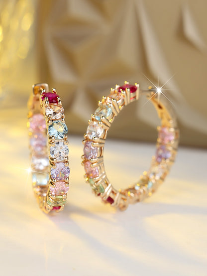 Exclusive Hope Earrings with Coloured Crystals | 1+1 Set Free Today