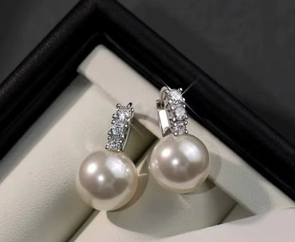 Breast Cancer Awareness | Sparkle Pearl Earrings  | 1+1 Free Today