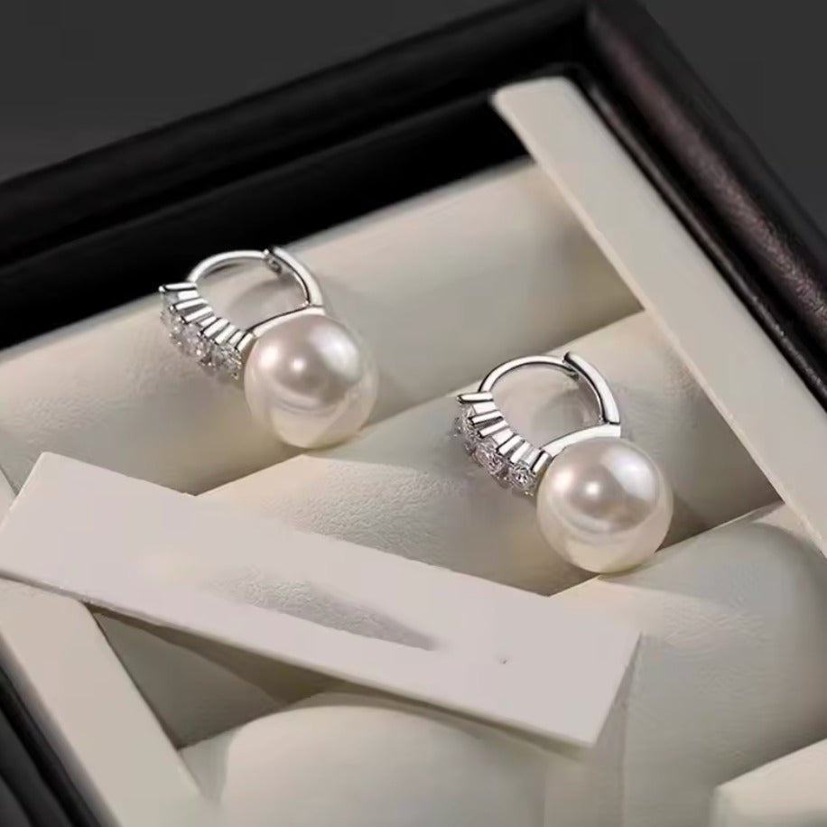 Breast Cancer Awareness | Sparkle Pearl Earrings  | 1+1 Free Today