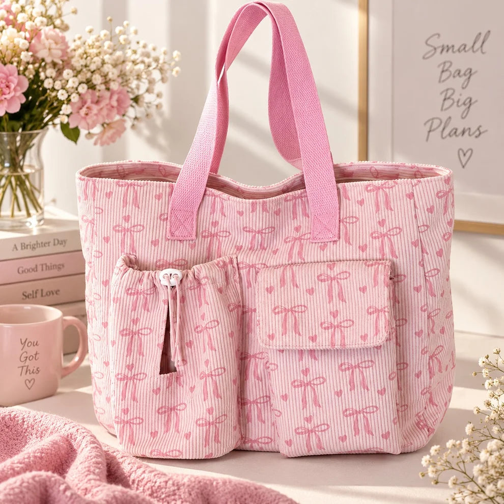 Breast Cancer Awareness Ribbon Bag
