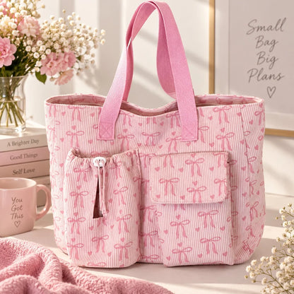 Breast Cancer Awareness Ribbon Bag