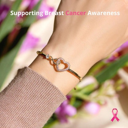 Breast Cancer Support Heart Bracelets | Get 1+1 Free!