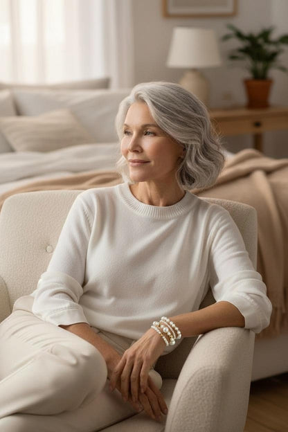 Pearl Bracelet Set | Supporting Breast Cancer Awareness | 1+1 Free