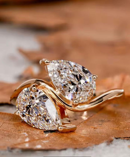 Two-Stone Diamond Ring | Breast Cancer Support