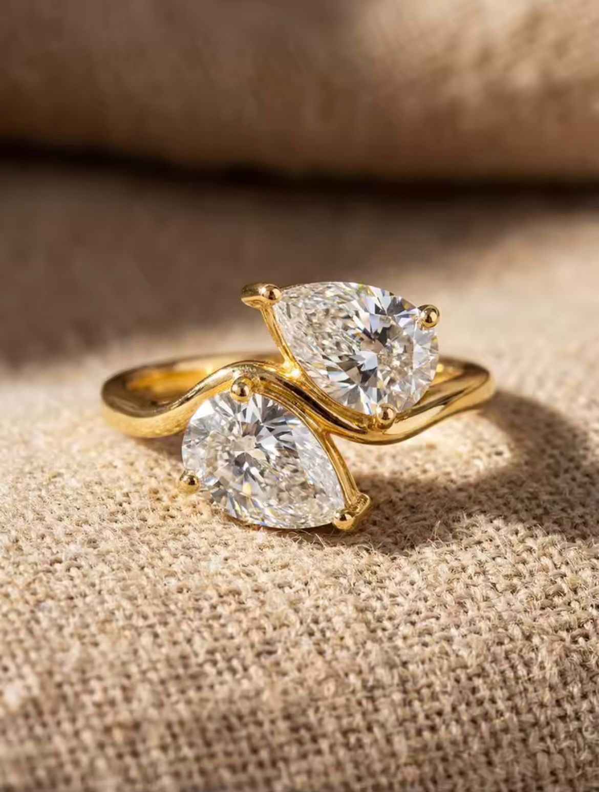 Two-Stone Diamond Ring | Breast Cancer Support