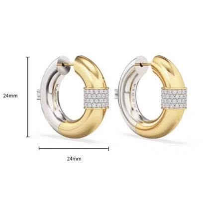 Sophisticated Breast Cancer Awareness Earrings | Stainless Steel Elegance | 1+1 Free