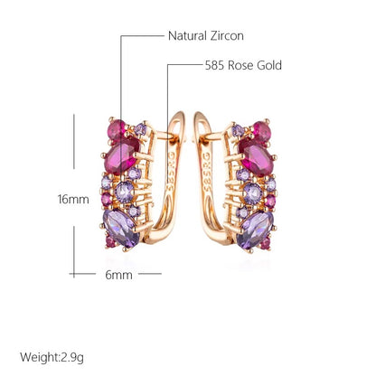 Breast Cancer Awareness Vintage Zircon Earrings | 1+1 Free Today