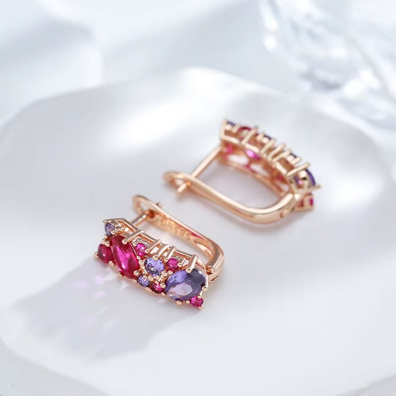 Breast Cancer Awareness Vintage Zircon Earrings | 1+1 Free Today